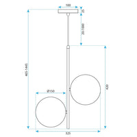 Lampada Gold G118-2cp