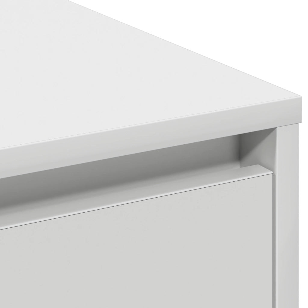 Mobile con LED Bianco 90x32x75 cm Legno Ingegnerizzato