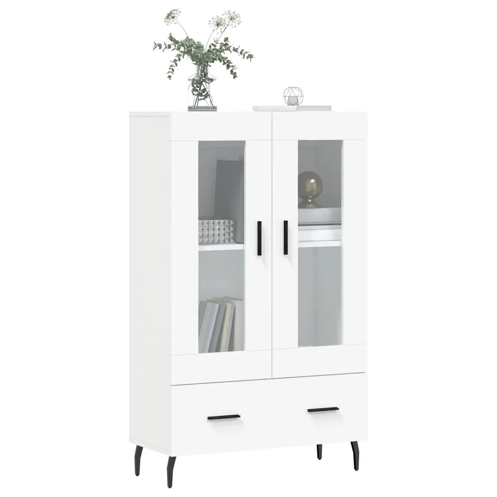 Credenza | Madia | Buffet da pranzo | Armadio da pranzo Bianca 69,5x31x115 cm in Legno Multistrato