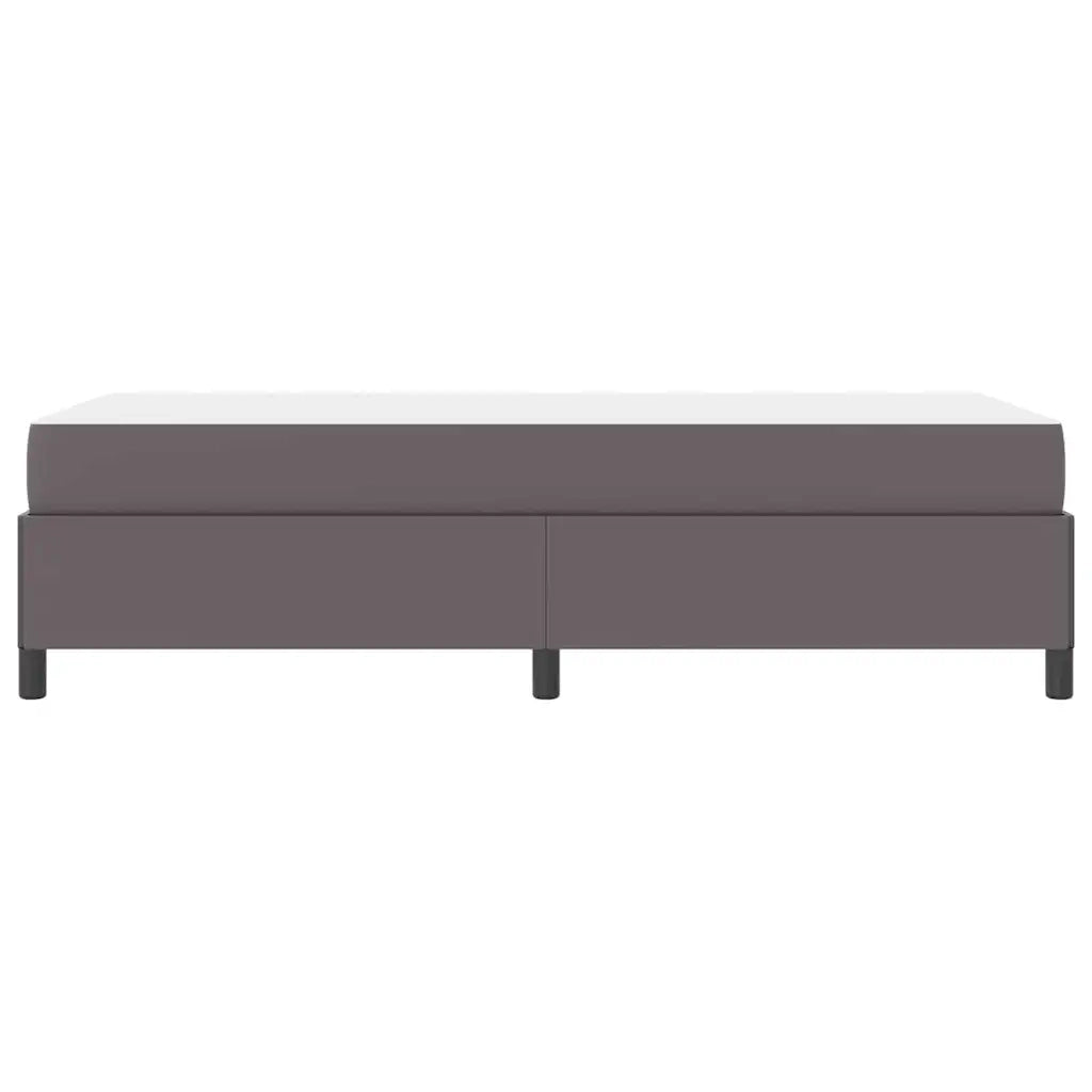 vidaXL Struttura letto con materasso con materasso Grigio 90 x 200 cm