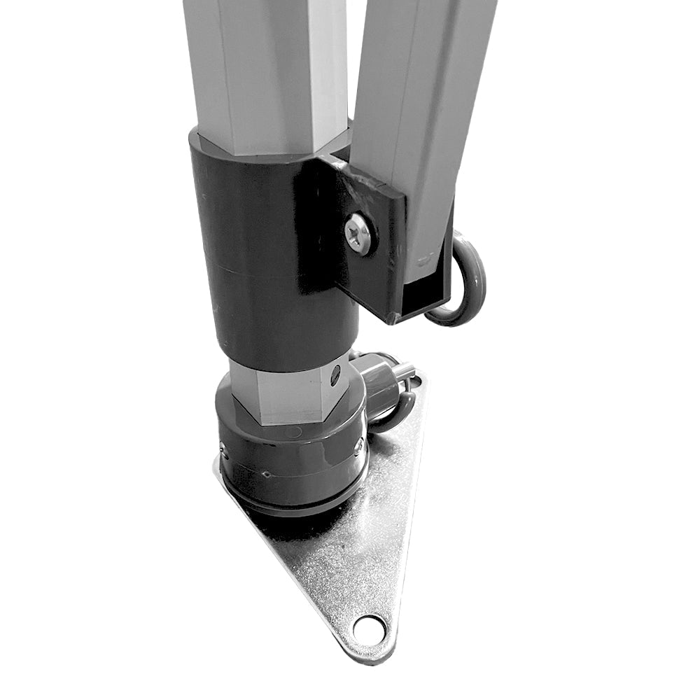 Gazebo Richiudibile Professionale Struttura Esagonale Telo Oxford Impermeabile 3x3 m Struttura In Alluminio Bianco