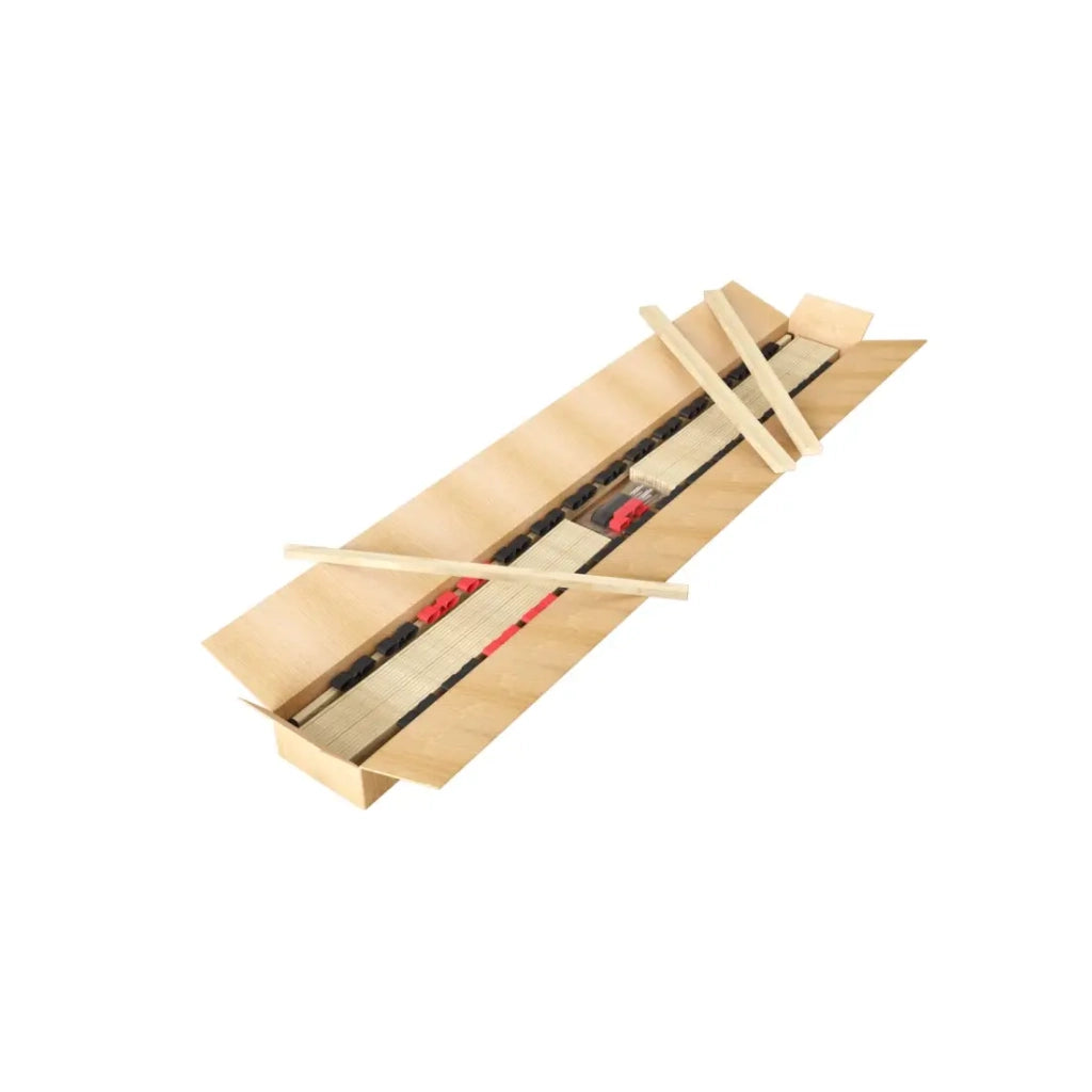 Sommier ZITTARO – 28 doghe – 90x190 cm – Finitura quercia e nero – Comfort duraturo e formato pratico