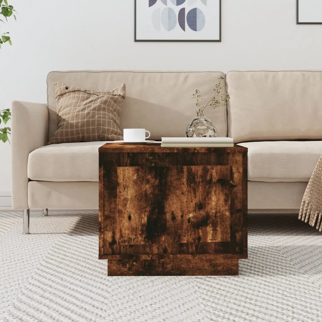 Tavolino da salotto | Tavolino da caff¨¨ | Tavolino da Soggiorno Rovere Fumo 51x50x44 cm Legno Multistrato
