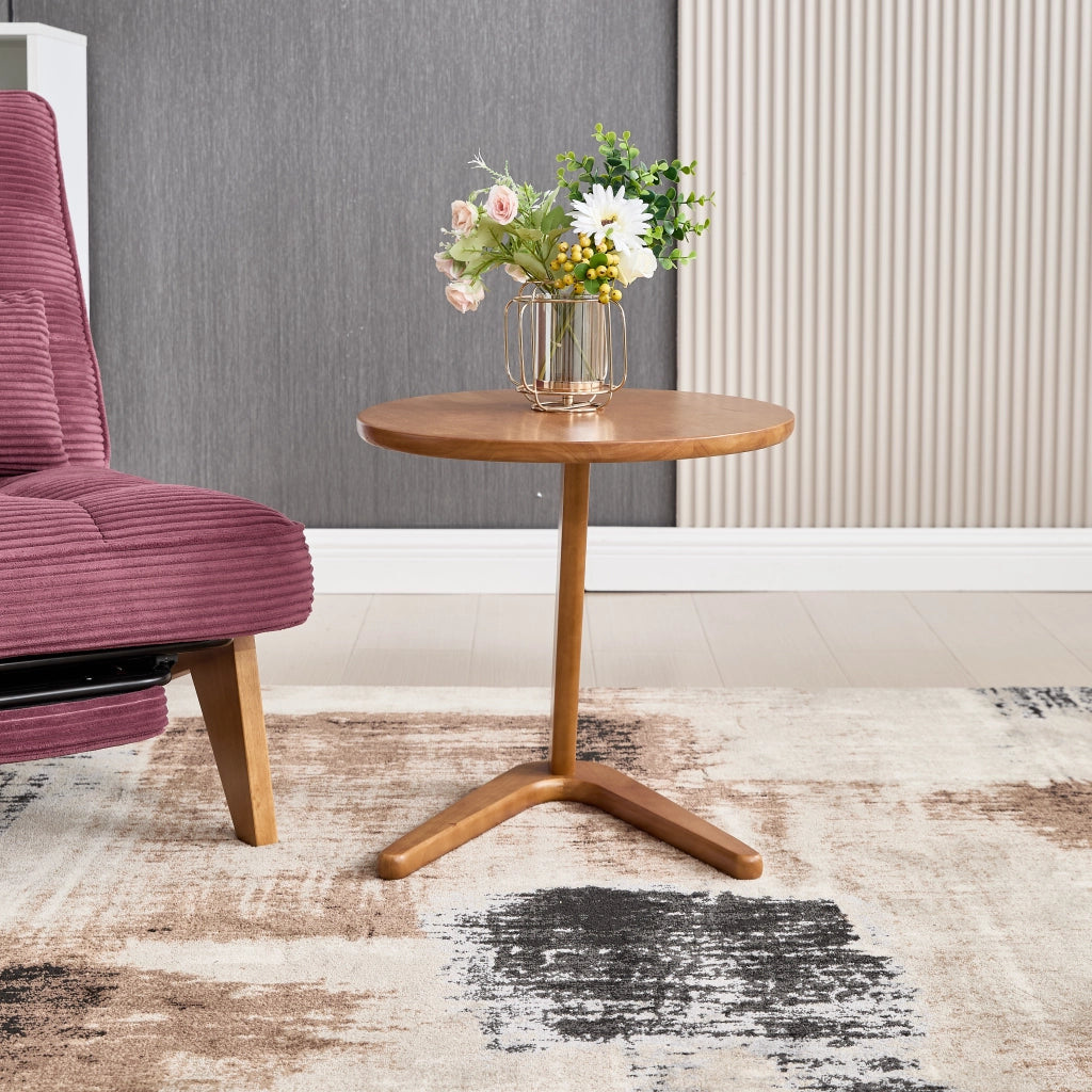 Tavolino Rotondo in Legno Massello per Salotto ¨C MINIMAL ¨C Design Moderno