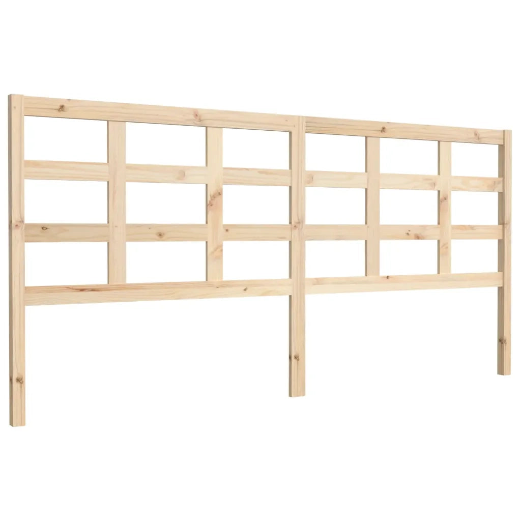 Testiera per Letto 205,5x4x100 cm in Legno Massello di Pino