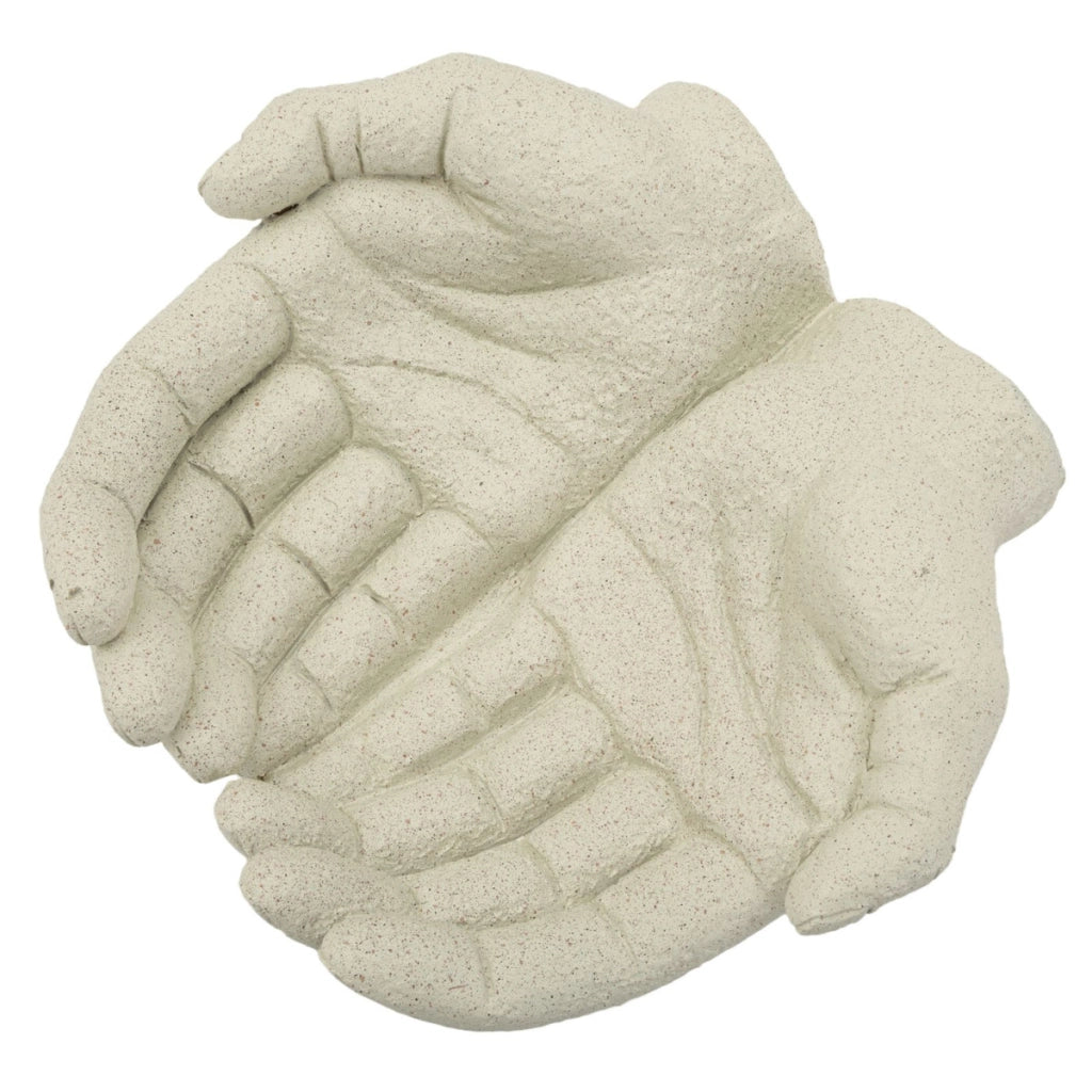 Vassoio Mani, Beige, Poliresina, 22,7x20x7,3 cm