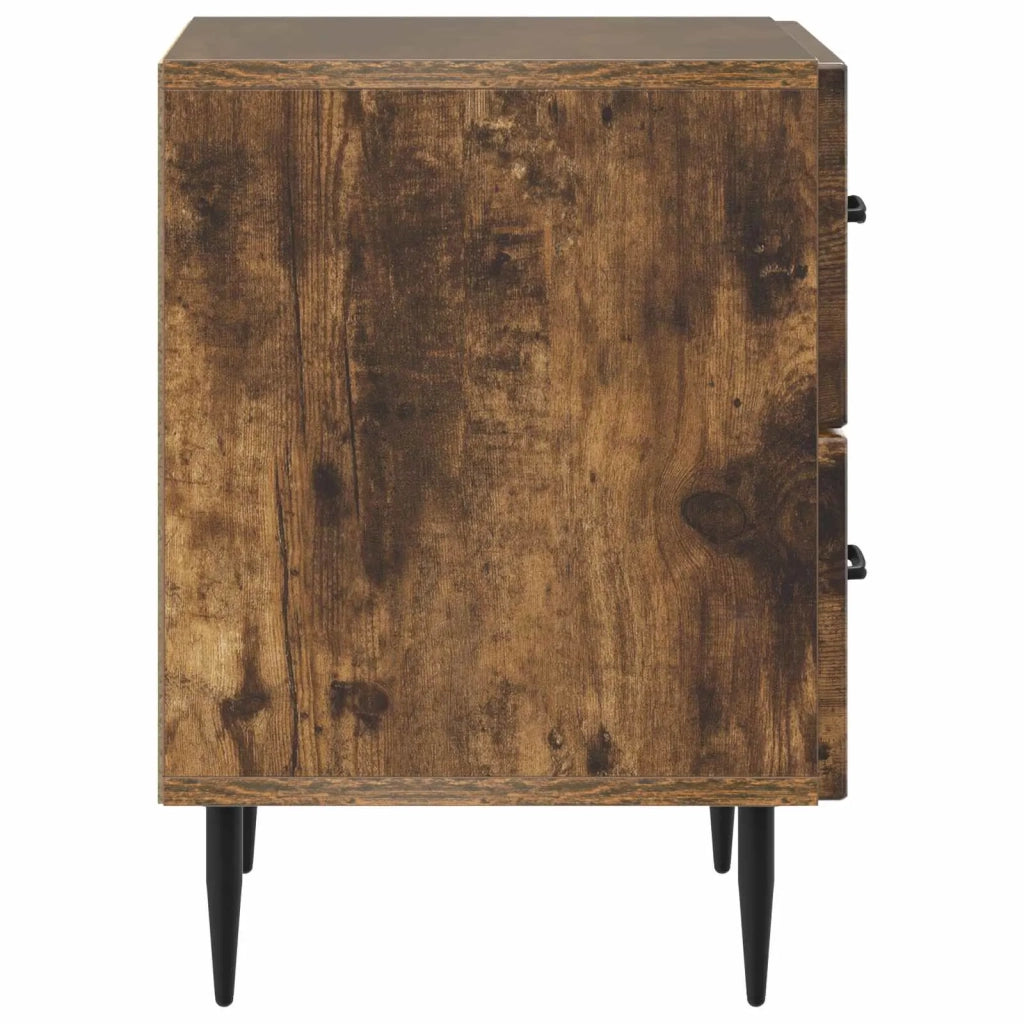 Armadio da Notte 2 pcs Rovere Fumo 43 x 34,5 x 47,5 cm 894766