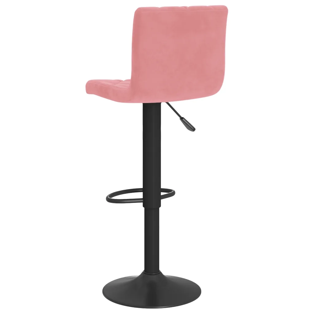 vidaXL Sgabelli da Bar 2 pz Rosa in Velluto