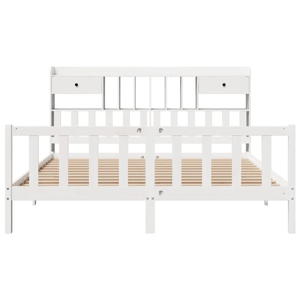 Giroletto con Libreria senza Materasso 180x200 cm in Legno Pino 3321750