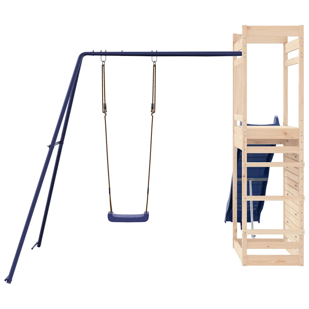 Set da Gioco da Esterno in Legno Massello di Pino CFW3865544