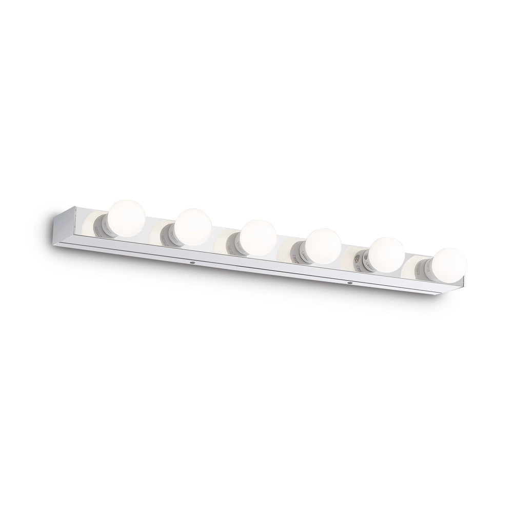 Applique Moderna Prive' Metallo Cromo 6 Luci E14