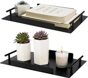 Organizzatori di Contenitore per Vanità da Bagno - Ripiani Decorativi per Stoccaggio di Cosmetici, Sapone, Candele, Gioielli - Pacchetto da 2 - 20 x 33cm/8 x 13 Pollici