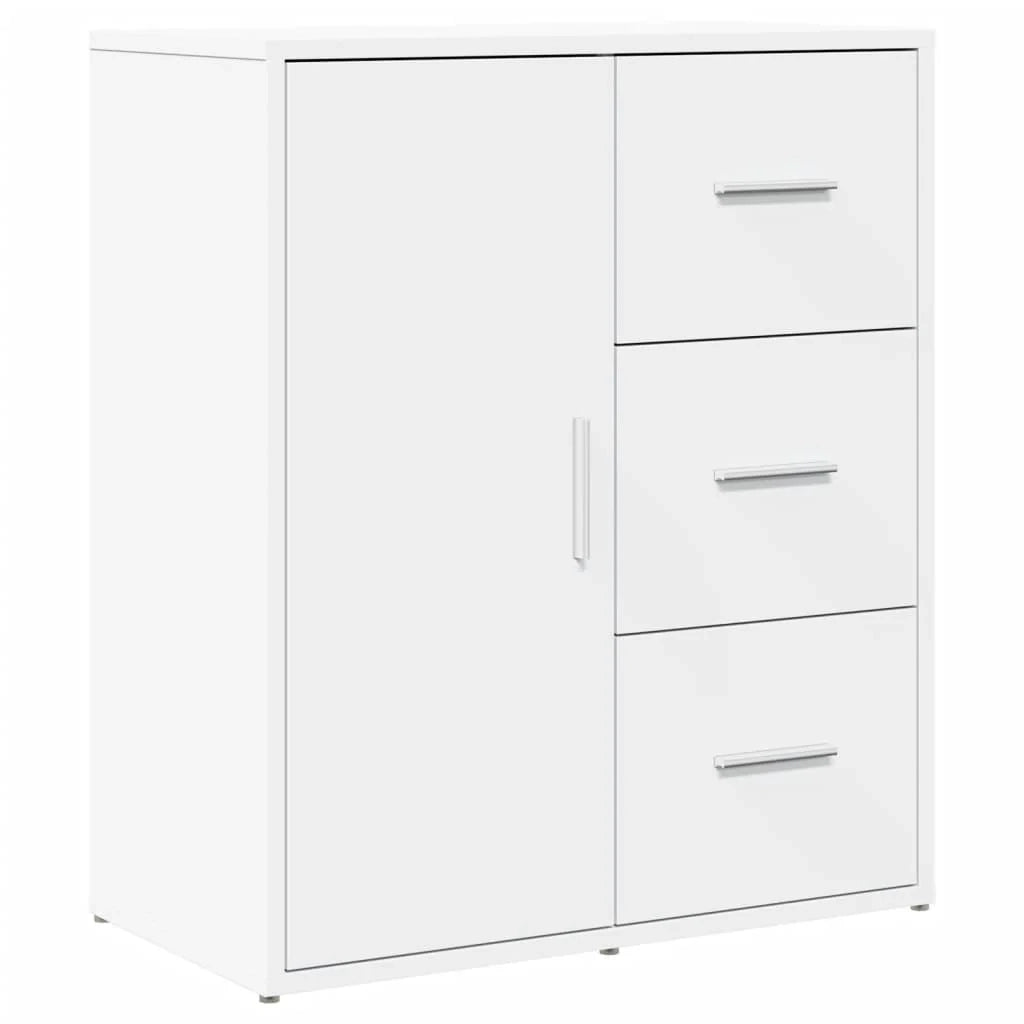 Buffet credenza cassettiera armadio mobile contenitore organizer per cucina soggiorno salotto 60 x 31 x 70 cm legno ingegnerizzato bianco 02_0030343