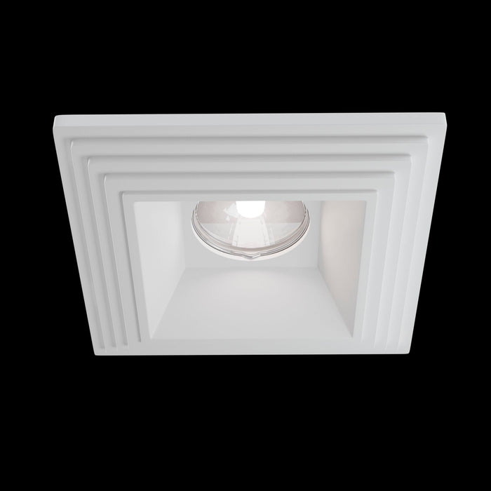 Faretto da incasso Downlight in Gesso Gyps Modern Bianco
