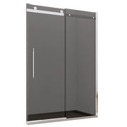 Porta doccia scorrevole fumè anticalcare 195h 8mm euclide, misura 110