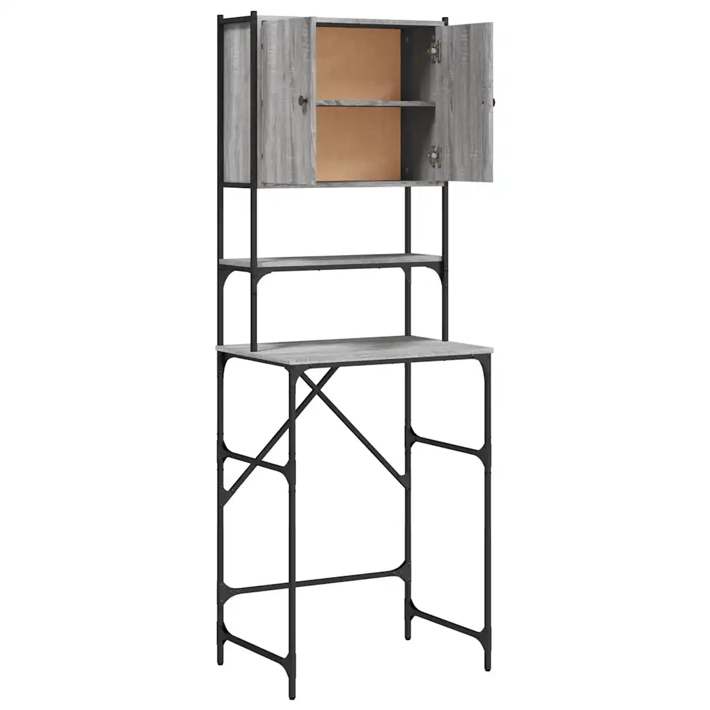 Mobile per Lavatrice Grigio Sonoma 68x48,5x194 cm CFW4089759