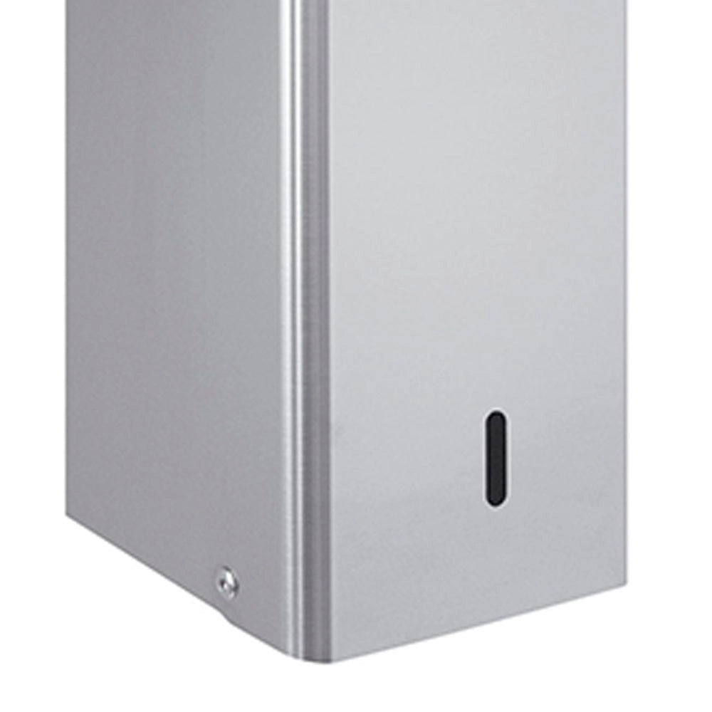 Dispenser carta igienica a fogli, inox lucido