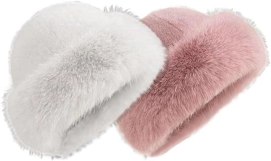 Cappello caldo per donne in stile russo, cappello a pelo di capra, cappello caldo per donne per il freddo, sci, escursioni