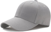 Pet da baseball strutturato con chiusura regolabile - Pet da prestazione per attività all'aperto e bordo personalizzabile - grigio