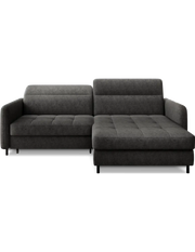 Divano ad angolo collezione GOUMSI colore Grigio scuro melange
