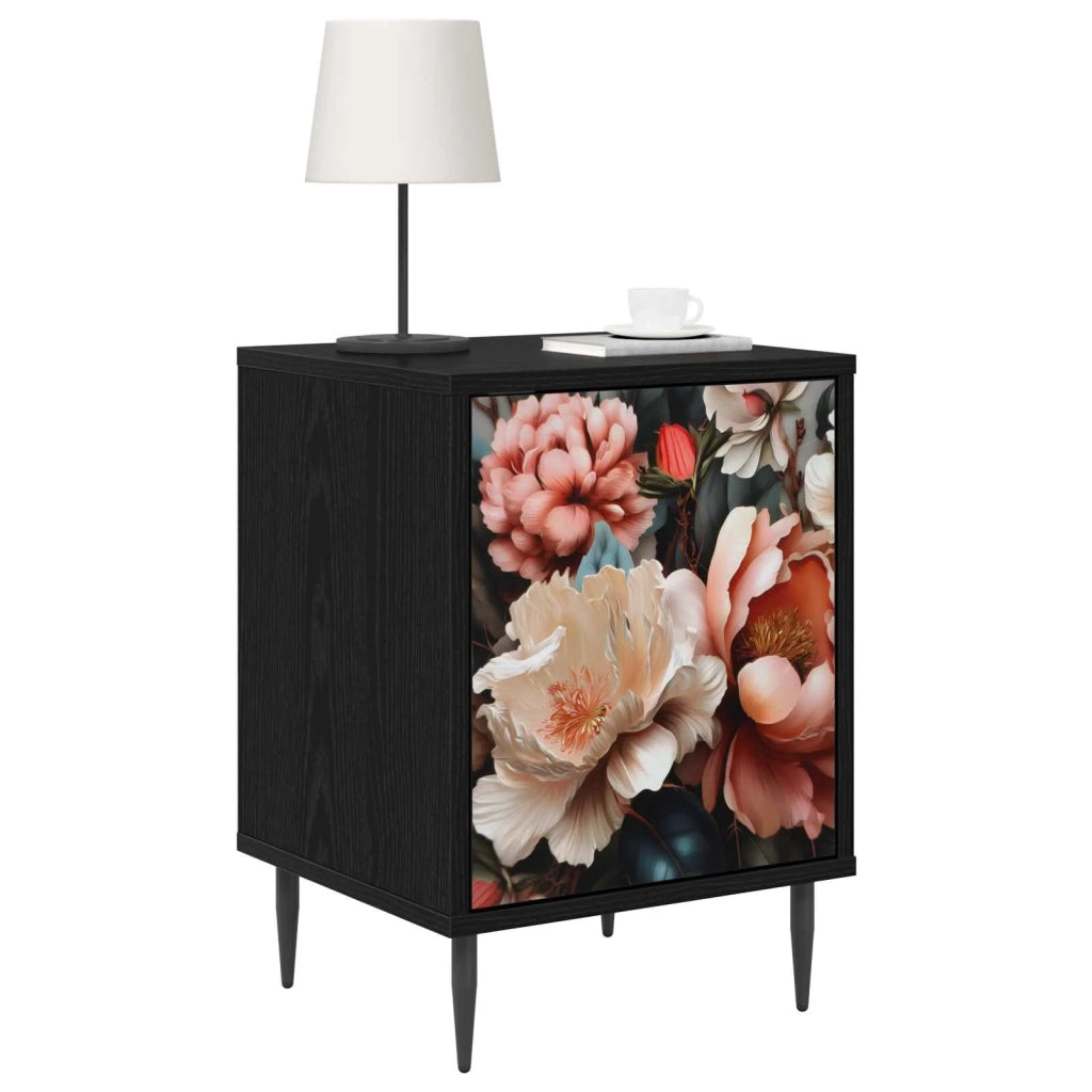 Armadio da Notte BORNE 2 pz Rovere Nero 36 x 33 x 51 cm 8007244