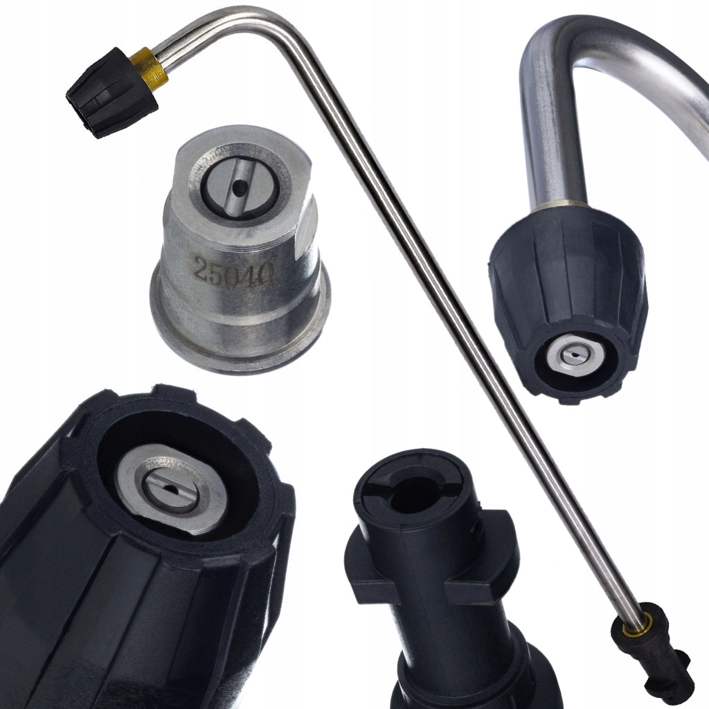 Lancia Ugello Angolare 90° 80 cm – Compatibile con Idropulitrice Kärcher K2-K7 | Pressione Max 160 Bar | Filettatura M18