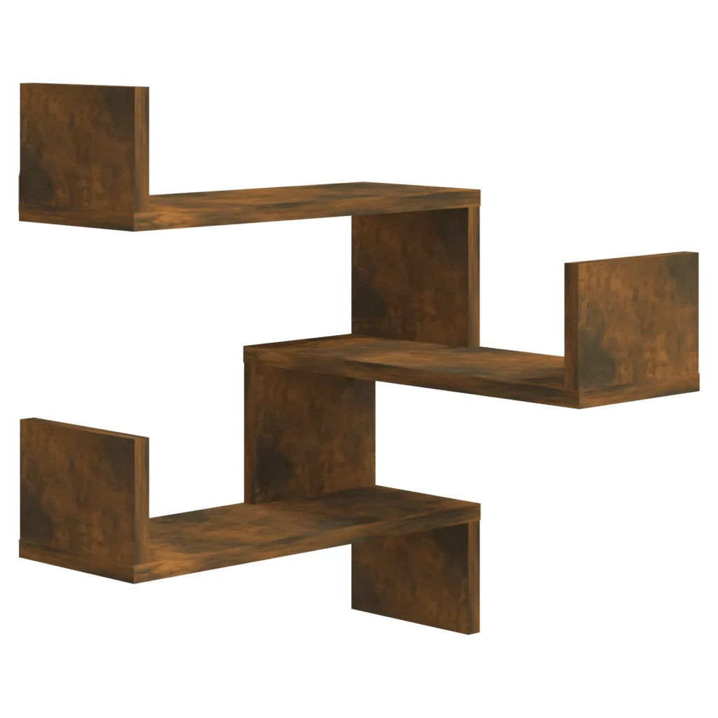 Scaffale Parete Angolo Rovere Anticato 40x40x50cm Multistrato 815205