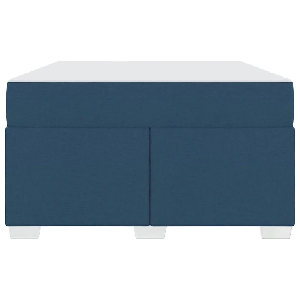 Struttura del letto con materasso Blu 120 x 200 cm Tessuto