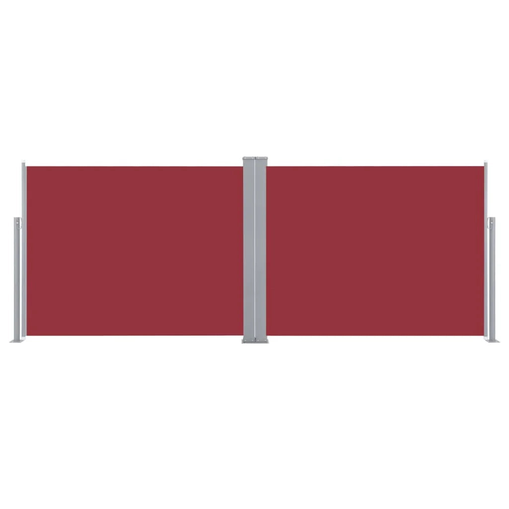 Tenda da sole laterale retrattile/schermo protettivo per patio giardino terrazza balcone rosso 140 x 1000 cm 02_0007457