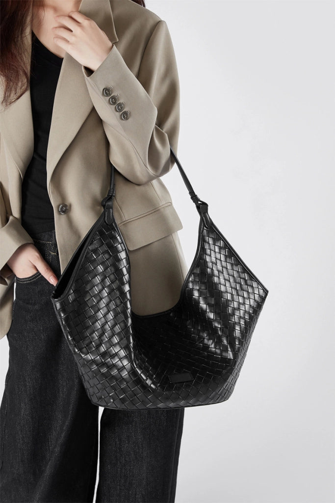 Borse da donna in vera pelle, nere