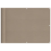Schermo da balcone | Paravento da Balcone Tortora 75x800 cm 100% Poliestere Oxford