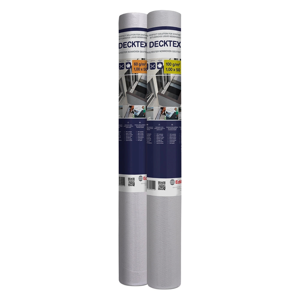 TESSUTO NON TESSUTO PER IMPERMEABILIZZAZIONI 'DECK' mt 1 x 50 - gr. 60/mq  - EDILFLOOR