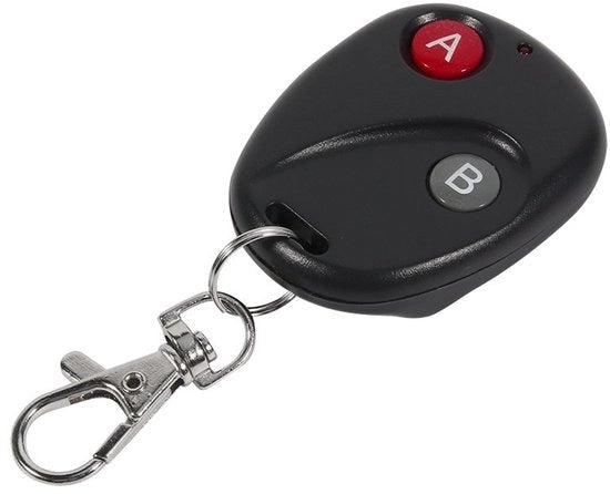 Controllo Remoto a Radiofrequenza per Porta di Garage - Programmabile con Facilità - Nero - 433 MHz - Adatto per Comandi Universali.