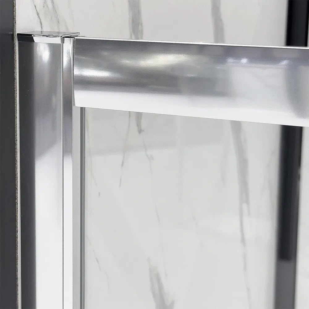 Box doccia angolare 80x120 cm scorrevole in cristallo temperato  Tay