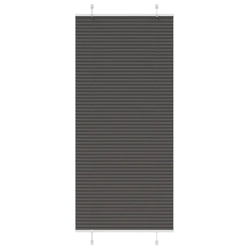 Tenda Plissettata Nera 95x200 cm Larghezza Tessuto 94,4 cm