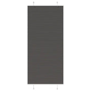Tenda Plissettata Nera 95x200 cm Larghezza Tessuto 94,4 cm