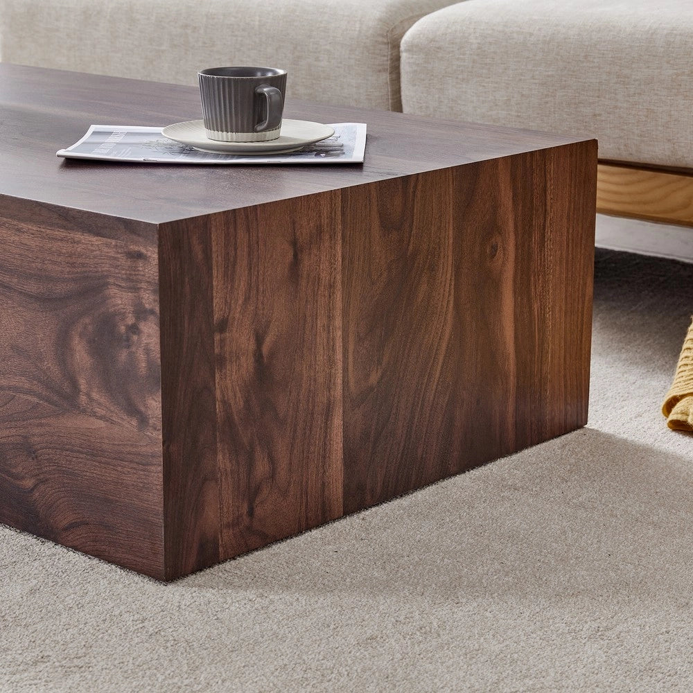 Tavolino da Caff¨¨ Rettangolare ¨C MINIMAL ¨C Effetto Noce, MDF, 90x50x30 cm