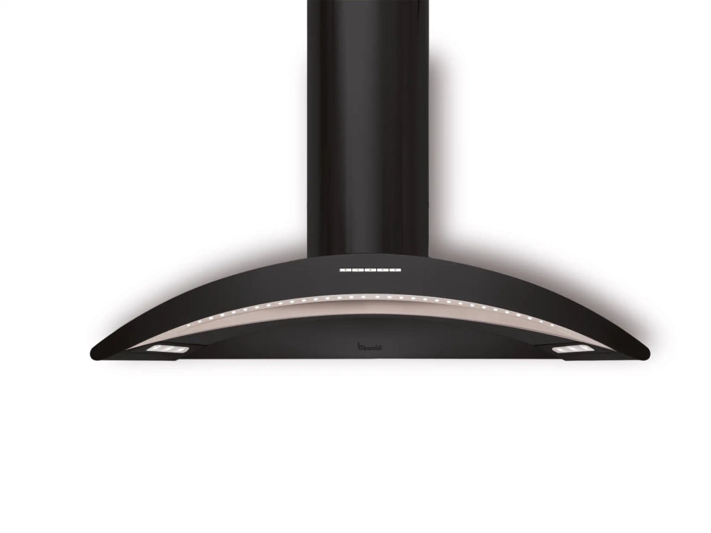 Cappa a parete ARCADIA cm 90 - Nera - 800 m3/h
