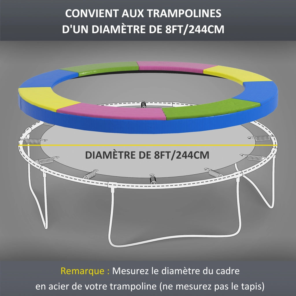 Copertura protezione trampolino 305cm ¨C Xylo ¨C resistente UV e intemperie multicolore