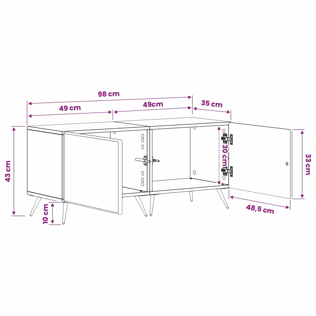 Mobile TV Legno antico Legno ingegnerizzato 897563