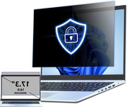 Schermo Portatile da 17.3 pollici con Protezione della Privacy 16:9 - Filtro di Protezione Removibile Anti Riflesso - Protezione dello Schermo