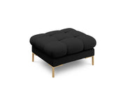 Cosmopolitan Design - Pouf "Bali" in tessuto strutturato nero 