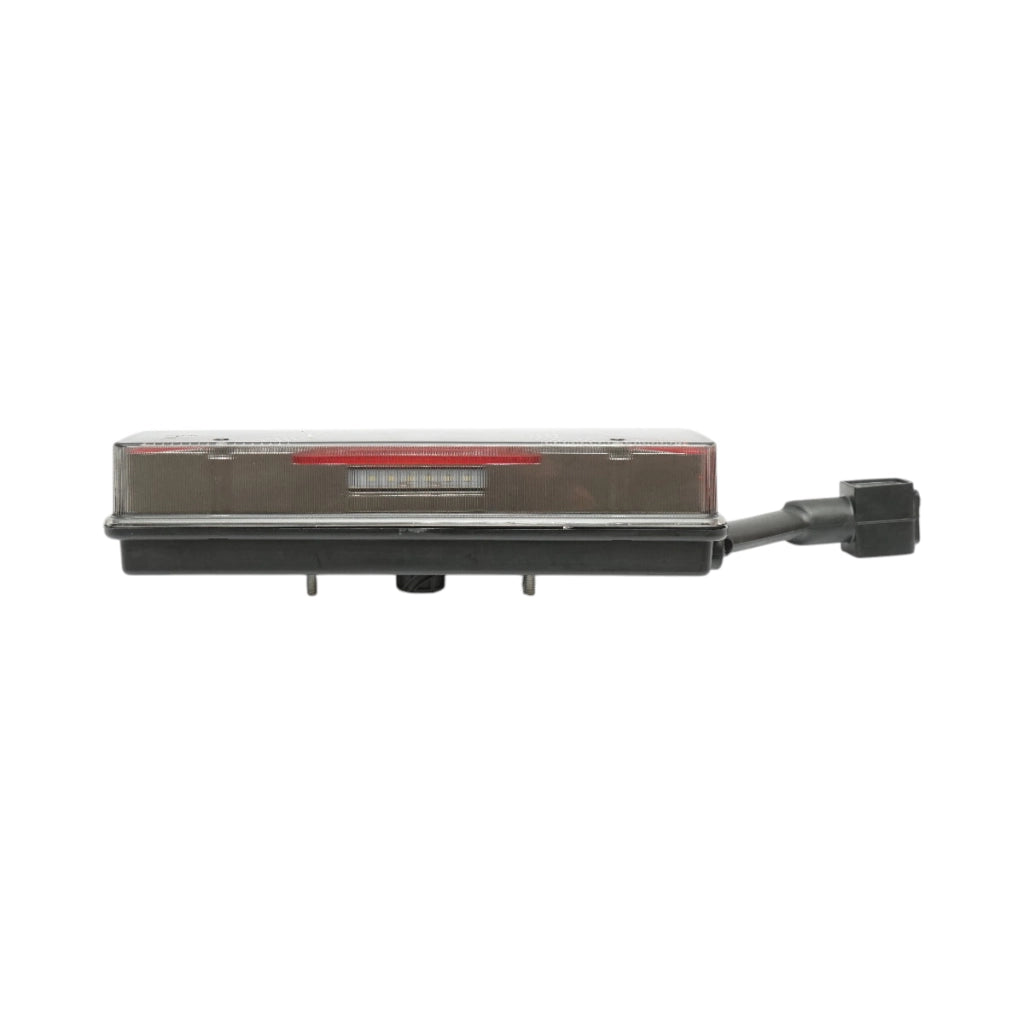 Luce stop posteriore destra a LED per rimorchio 24V, 7 pin ASS2.1 con luci di posizione, illuminazione targa 400x153x88mm