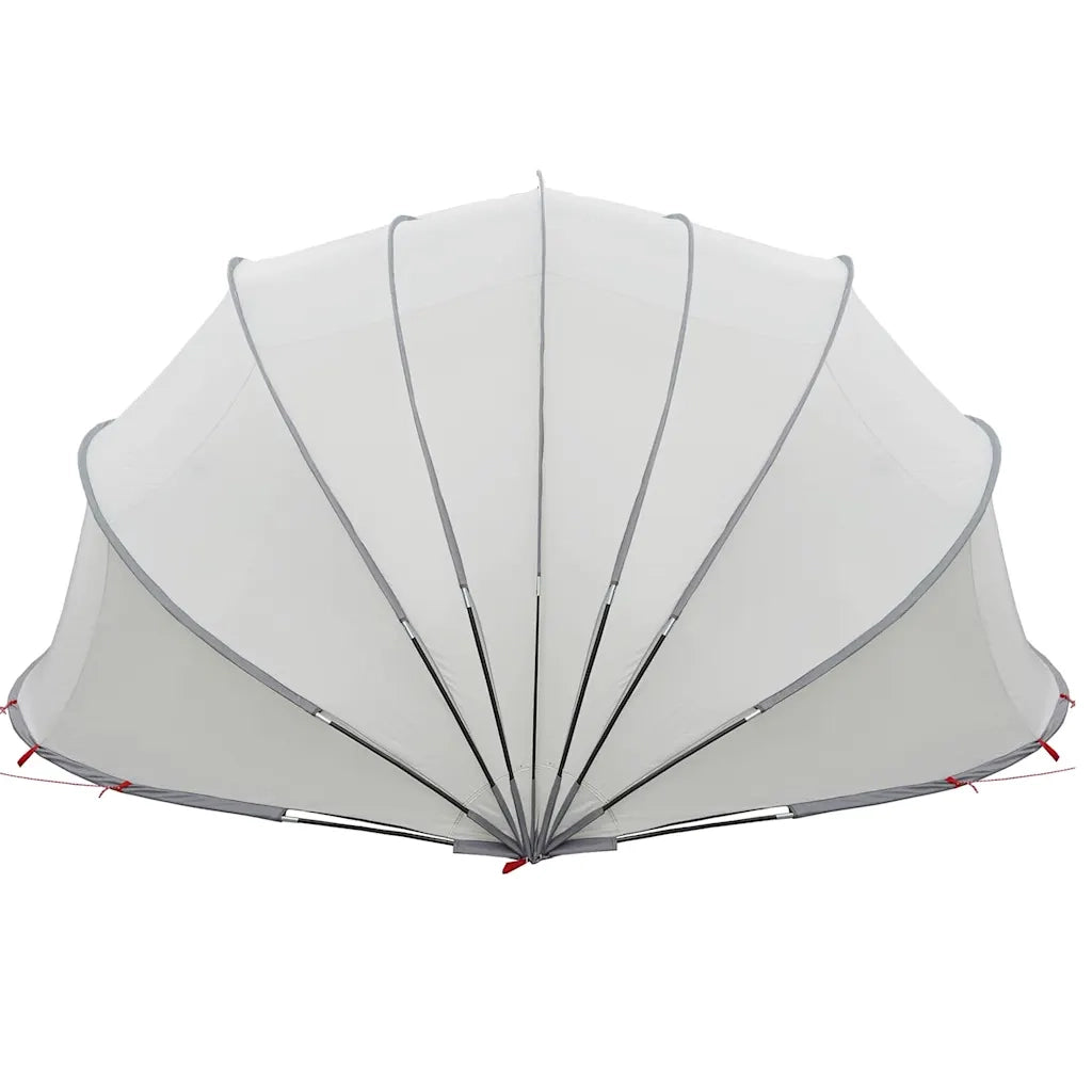 Dome Piscina Grigio e arancione 592 x 590 x 275 cm