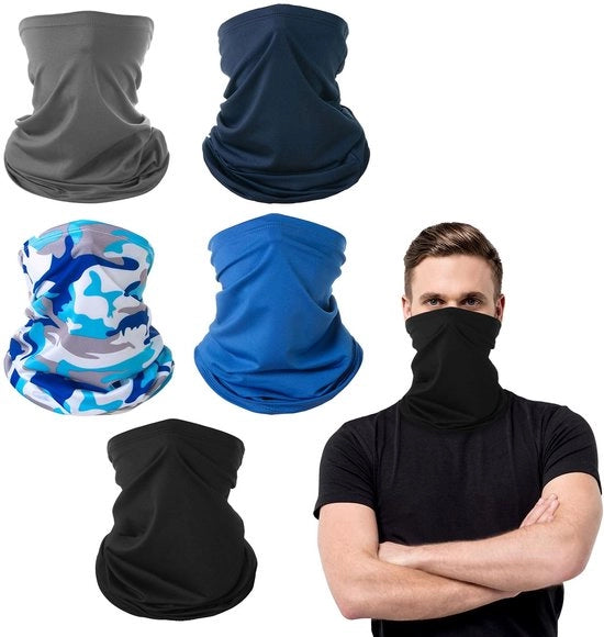Calotte multifunzionale per adulti/bambini - adattamento respiratorio - impermeabile al vento - elastico - realizzato con microvezel-polyester morbido - calotta per collo
