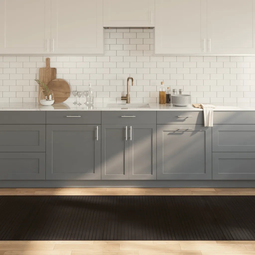 Tappeto Rettangolare Marrone Scuro 100x300 cm in BambÃ¹