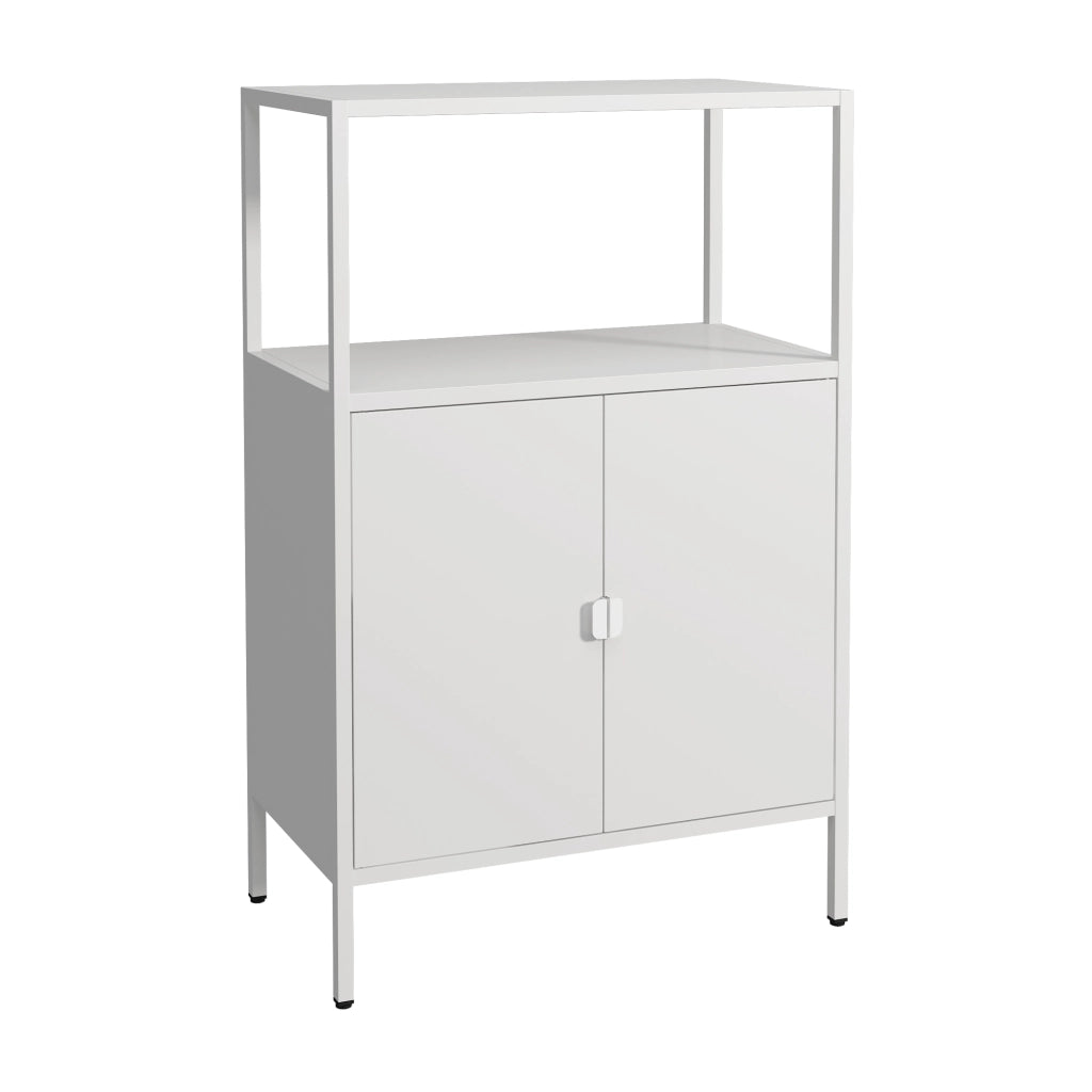 Armadio da Ufficio Hailuoto per Archivio 110 x 70 x 40 cm Acciaio Grigio chiaro [en.casa]