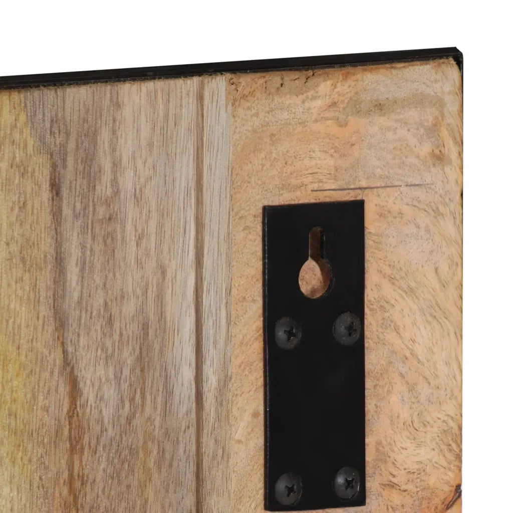 Appendiabiti 35x8x110 cm in Legno Massello Grezzo di Mango CFW3236579
