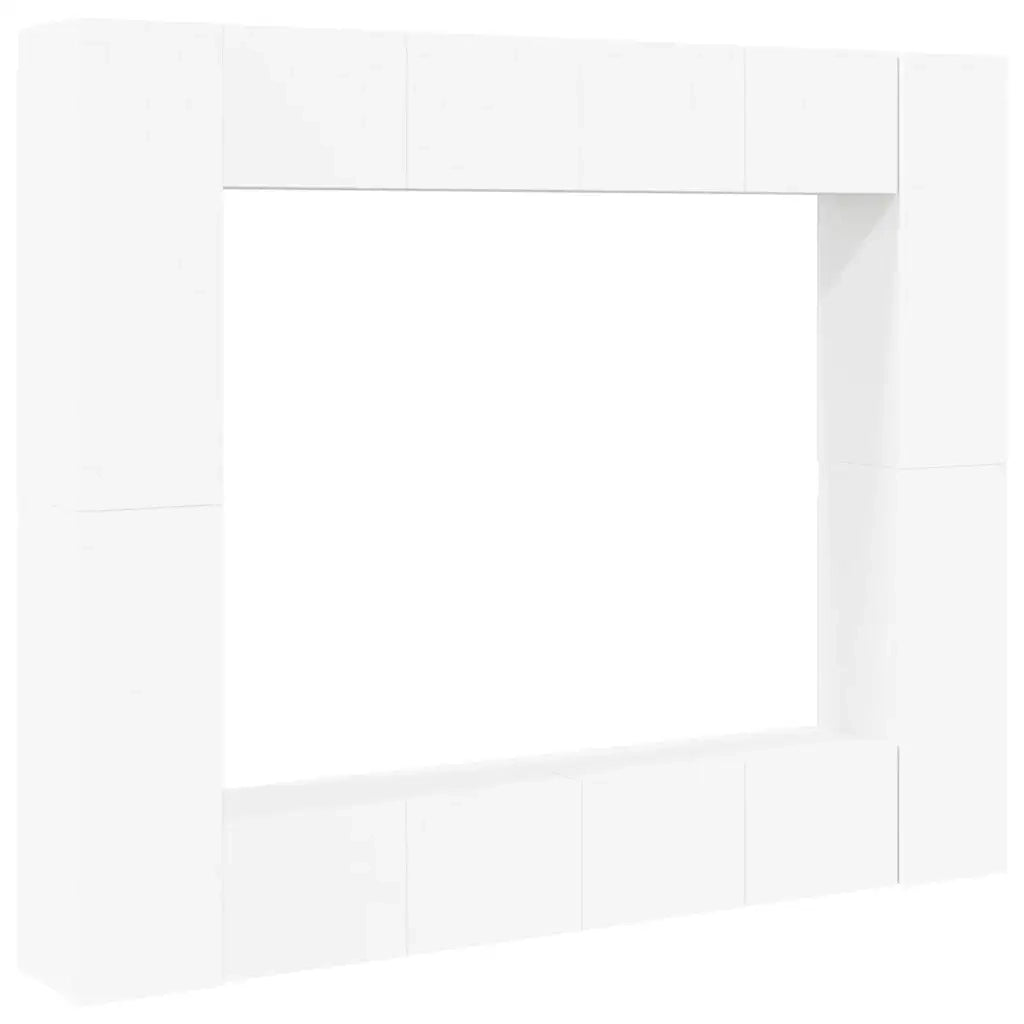 Set Mobile TV 8 pz Bianco in Truciolato cod mxl 22679