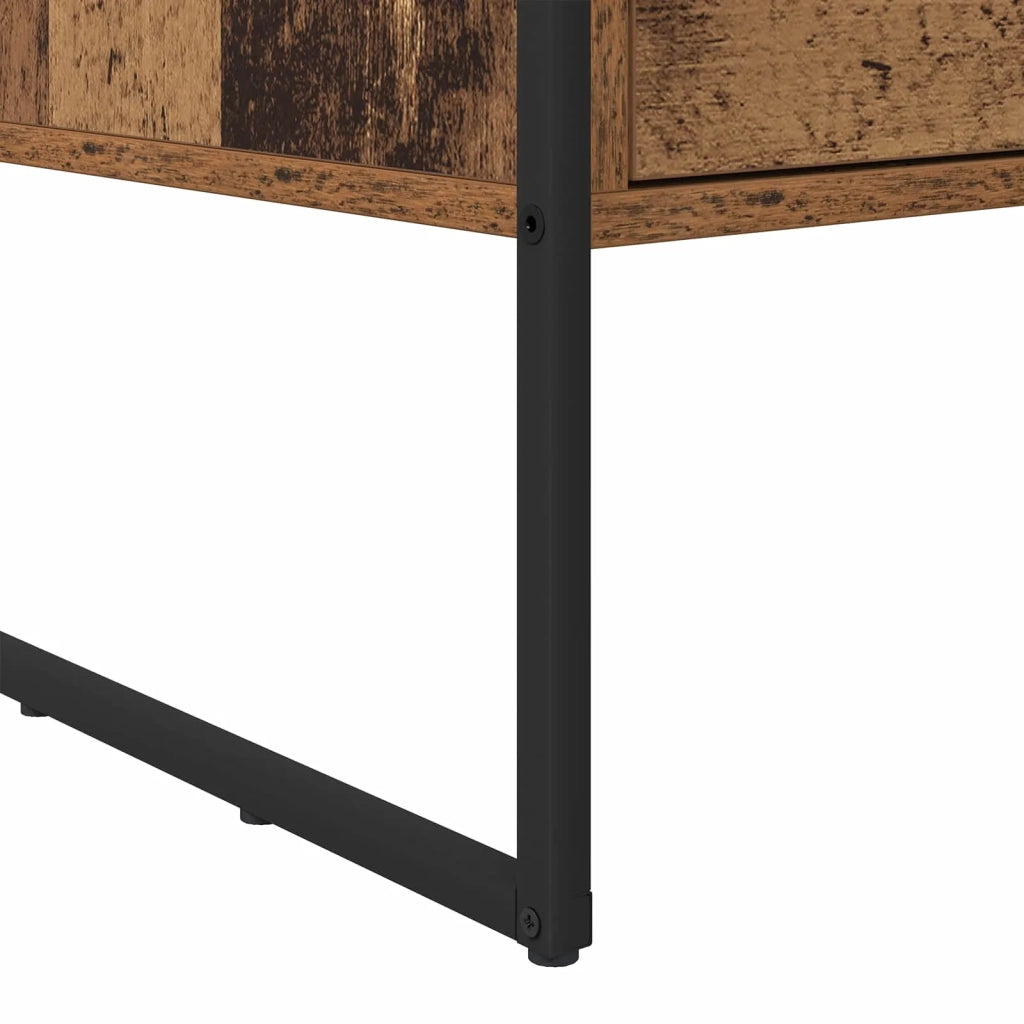 Tavolino da salotto con cassetto Legno vecchio 100 x 46 x 40 cm 886448